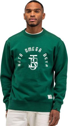 Butcher of Blue Groene sweater Butcher of Blue opdruk wit
