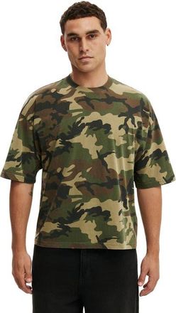 Cotton On Mens Cropped Fit T-Shirt in Dark Camo Wash at Nordstrom, Size Xx-Small