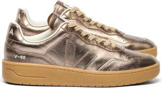 Veja Vintage Tennis Style Leren Sneaker - Dames - Sneakers - Geel - 41 EU - Leer - Schoenen
