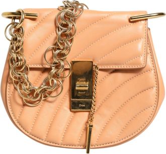 Chlo&eacute; Quilted Calfskin Leather Drew Bijou Shoulder Womens Bag (Pre-Owned)