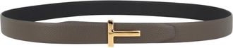 Tom Ford Dark Grey Textured Belt