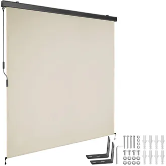 TecTake Vertical Awning Eloise in Beige | Size: 180 cmx 250 cm