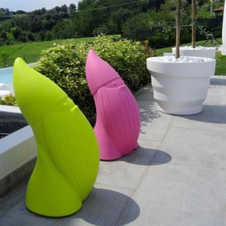 Plust Enano Jard&iacute;n Interior Exterior Moderno Dise&ntilde;o Polietileno Baddy - Verde Oscuro