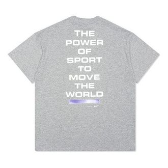 Nike x Pigalle Crossover Logo Alphabet Printing Casual Sports Round Neck Short Sleeve Couple Style Gray CK2336-063