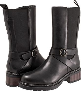 Softwalk Neenah Womens Boots Black : 10.5 W (D), Leather