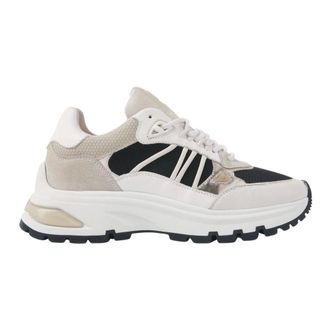 VIA VAI Schoenen, Dames, Beige, 38 EU, Leer, Liz Dae meerkleurige sneakers