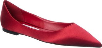 Jimmy Choo London Love Satin Ballerina Flat