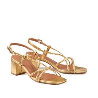 La Redoute Collections Sandalen Signatures geweven bandjes, met hak