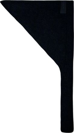 Jacquemus Wolmix Gros Grain Sjaal - unisex - Wintersjaals - Zwart - ONE Size - Wol - Accessoires