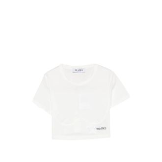 The Attico Logo-print Cropped T-shirt