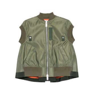 sacai Zip-up Sleeveless Gilet