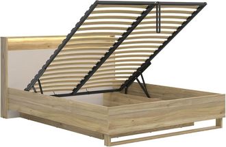 Petits Meubles Cama canap&eacute; 160x200 con somier LED y toma USB estratificado 168cm