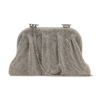 Benedetta Bruzziches Clutches, female, Gray, ONE SIZE, Embellished Fabric Small Venus Clutch