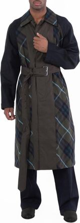 Burberry Short Reversible Bradford Car Coat, Brand Size 48 ( US Size 38 )