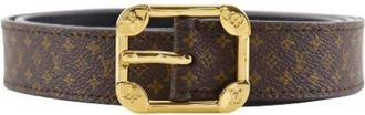 Louis Vuitton Pre-owned Sangle Martier Monogram Riem - Heren - Vintage Accessoires - Bruin - ONE Size - Vintage