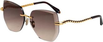Bulgari Serpenti Viper Zonnebril - Dames - Accessoires - Geel - Maat: 59 MM