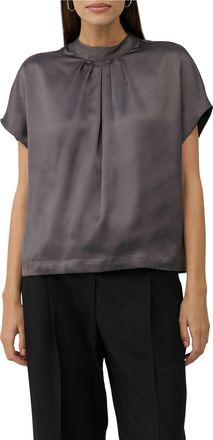 s.Oliver Black Label Satinbluse mit Falten