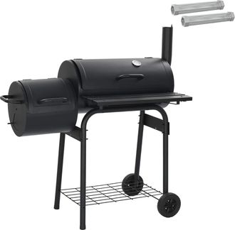 vidaXL Parrilla Al Aire Libre 103 X 60 X 113 Cm Acero Negro Vidaxl