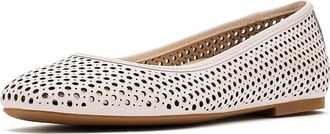 Vionic Orinda Perf Womens Flat Shoes Sea Salt Leather : 8.5 W