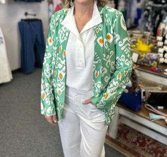 Anonyme Designers Swirls Jacket In Sage