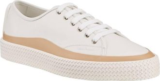 Ferragamo Storm Leather Low-Top Sneakers, Size 10.5