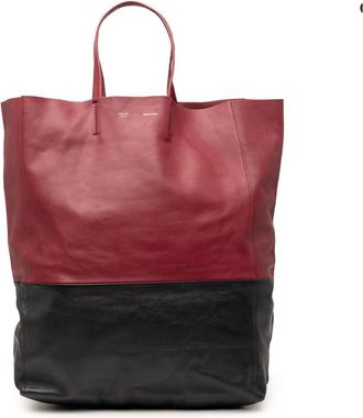 Celine Pre-owned Celine Bicolor Lambskin Vertical Cabas Tote Ladies B5OUKM6S8EP1S11D