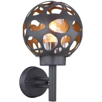 Globo Lighting Aplique de pared - Hilario - antracita - metal - LEDE27 - Globo
