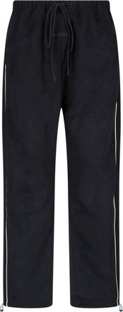 Fear of God Black Signature White Piping Sport Trousers