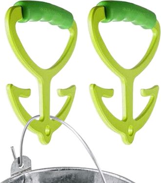 Generic Bag Holder, Comfortable Handle for Carrying Shopping Bags - Ergonomic Reusable Non-Slip 2 Pieces for Travel, Shopping, Beach, Food Camping