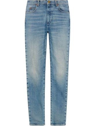 Gucci logo-print jeans - Blue
