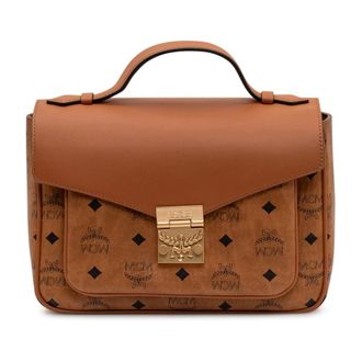 MCM Handbags, female, Brown, Size: ONE SIZE Tracy Satchel