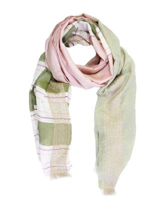 Saachi Saachi Colorblock Striped Scarf