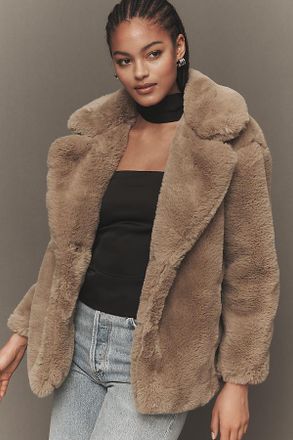 Blank NYC Faux Fur Coat Jacket