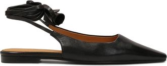 Kazar Gelaagde platte hakken pumps - Dames - Ballerinas - Zwart - 39 EU - Leer - Schoenen