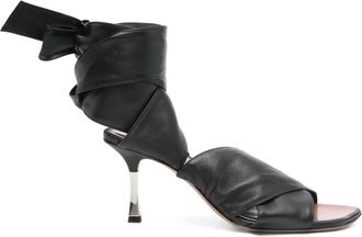 PARIS TEXAS Sandali in pelle 70mm - Nero
