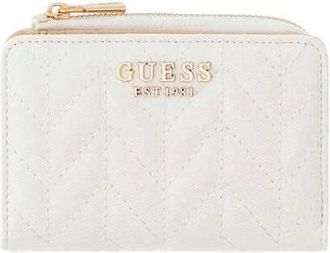 Guess Accessoires, Dames, Wit, ONE Size, Stacey Slg Zip Arnd Card Case