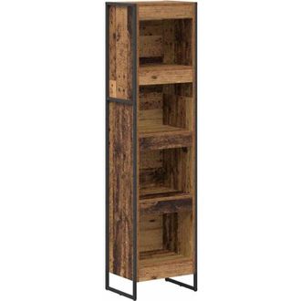 vidaXL Book Cabinet Old Wood 40 x 30 x 155 cm Engineered Wood vidaXL