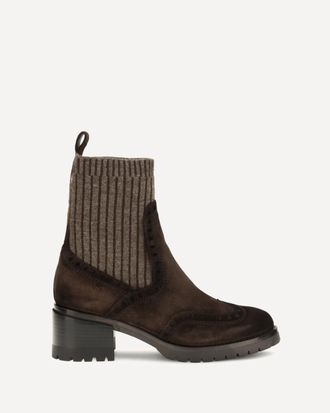 Santoni Suede Ferret Boots Female 37.5