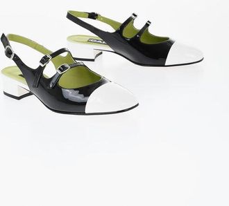 Carel Patent Leather Mary Jane Pumps With Double Buckle size 36,5