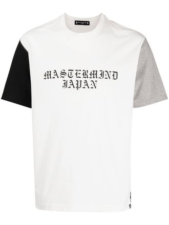 Mastermind Japan logo-print detail T-shirt - men - Cotton - L - White