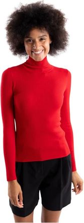 Marella Mlleresia Turtleneck - Dames - Coltruien - Rood - L - Wol - Truien & Vesten