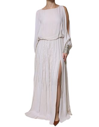 Christian Pellizzari Embellished Long Maxi Womens Dress (Pre-Owned)
