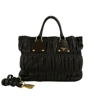 Prada Pre-owned Handbags, female, Black, Size: ONE SIZE Pre-owned Leather 2way Bag