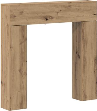 vidaXL Marco De Chimenea Roble Artisan 102 X 18 X 100,5 Cm Vidaxl