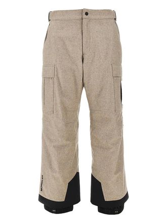 Moncler cargo-pocket ski pants - men - Virgin Wool - M - Neutrals