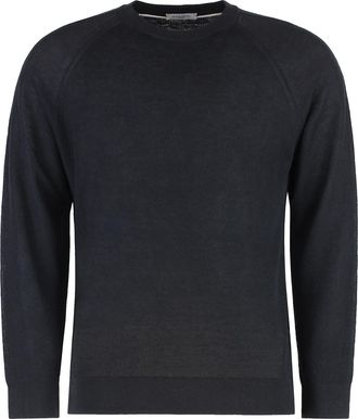 Paolo Pecora Linen-cotton Crew-neck Sweater