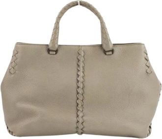 Bottega Veneta Pre-owned Fabric Handbag - Dames - Vintage Handtas - Grijs - ONE Size - Vintage