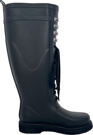 Off-white Knee High Boots in Black PVC