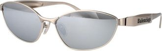 Balenciaga Stijlvolle zonnebril met model Bb 0356S - Dames - Zonnebrillen - Grijs - 64 MM - Accessoires