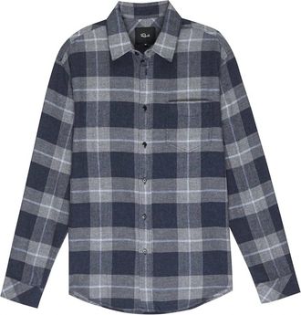 Rails Mens Sussex Shirt In Royal Sable Melange